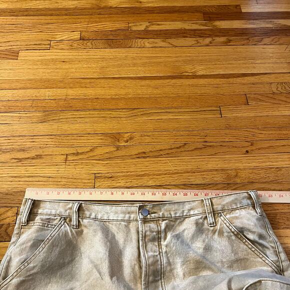 MNML Jeans Pants Mens 42 Button Front Panels Button Fly Straight ** - Picture 12 of 13